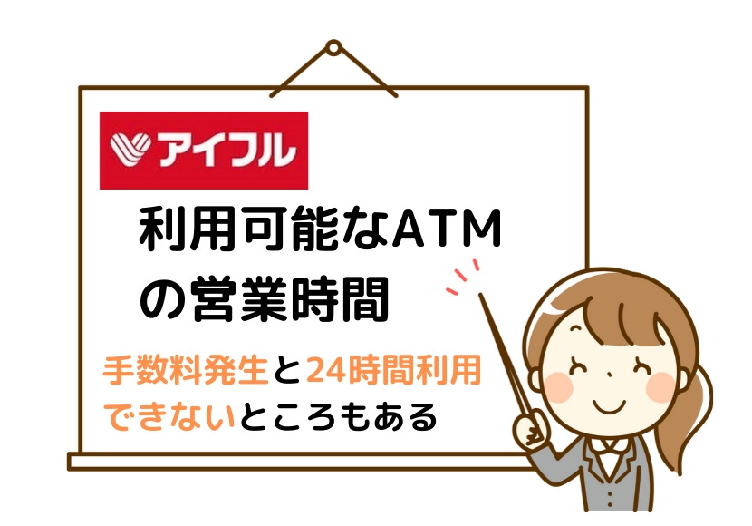 アイフルの利用可能なATMの営業時間